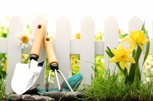 Southborough gardeners planting seasonal flowers